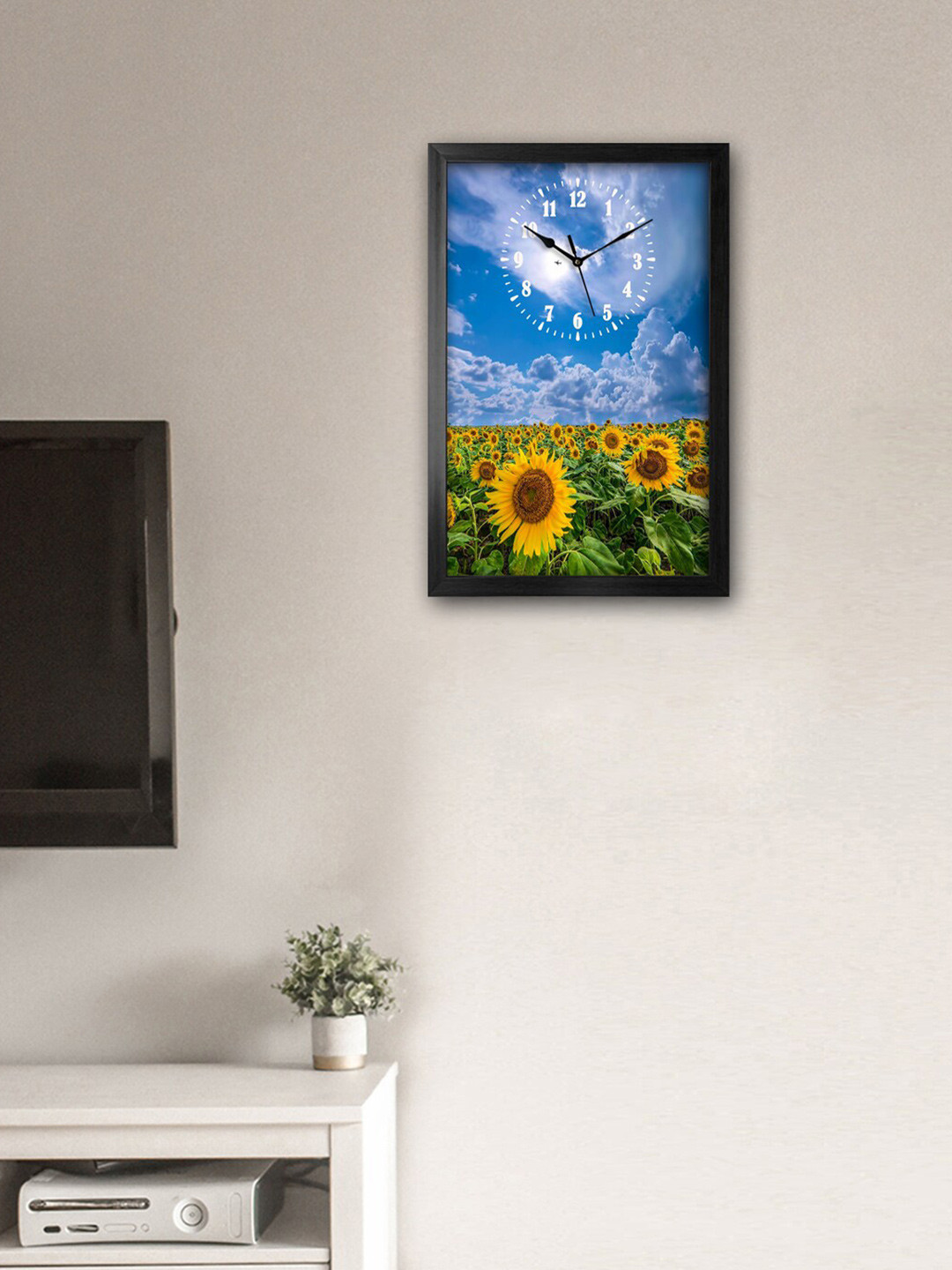 

999Store Blue & Green Printed Traditional Wall Clock