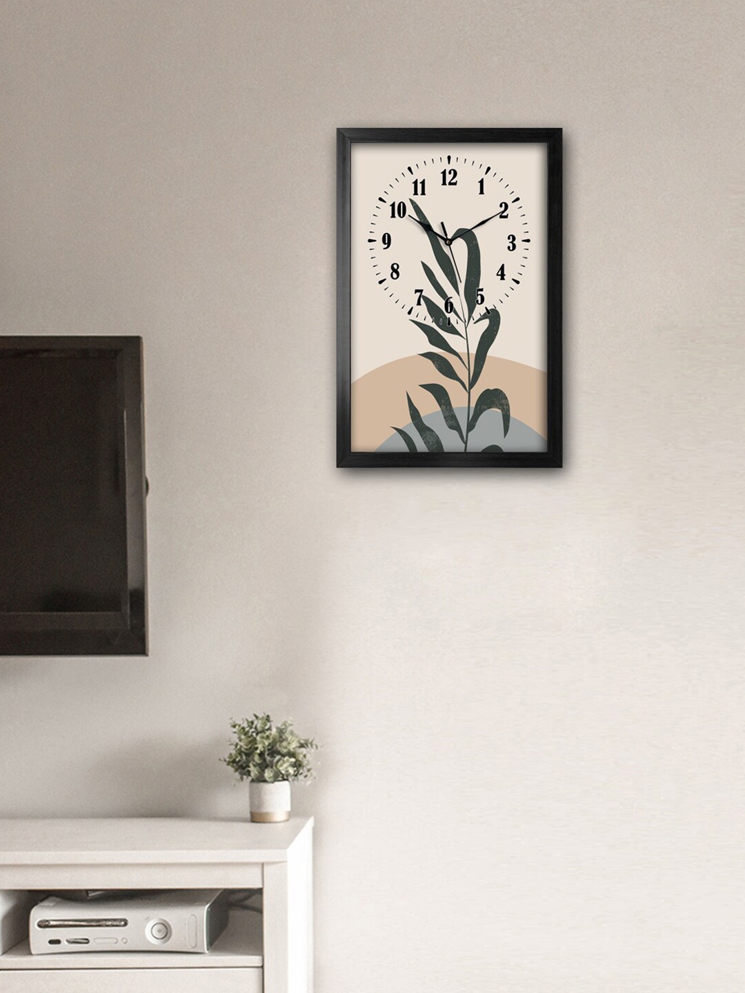 

999Store Brown & Green Printed Traditional Wall Clock