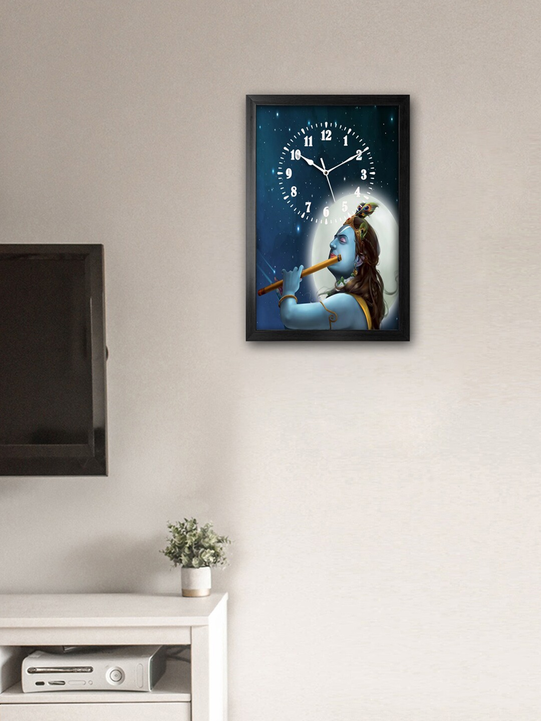 

999Store Blue Printed Traditional Wall Clock