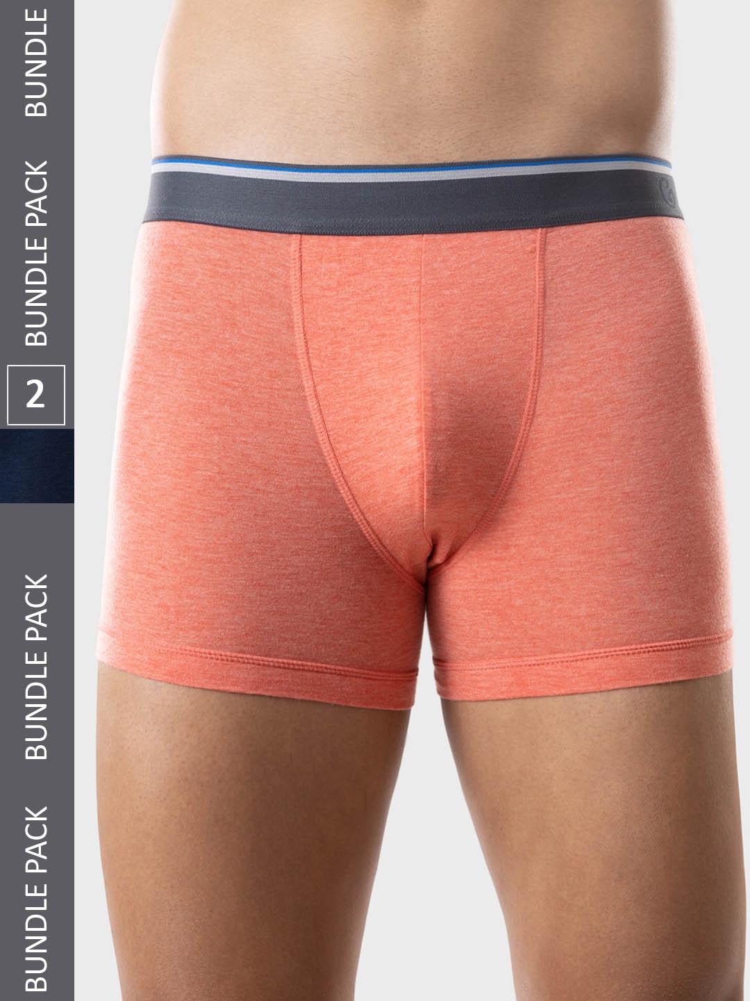

Gloot Men Pack Of 2 Anti Odour Anti Stain Comfort Fit SAC Tech Trunks GLUTLOETR01, Blue