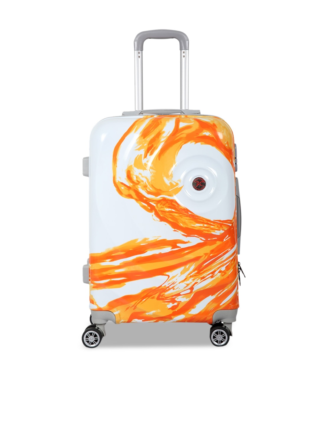 

Polo Class Printed Hard-Sided Cabin Trolley Bag, Orange