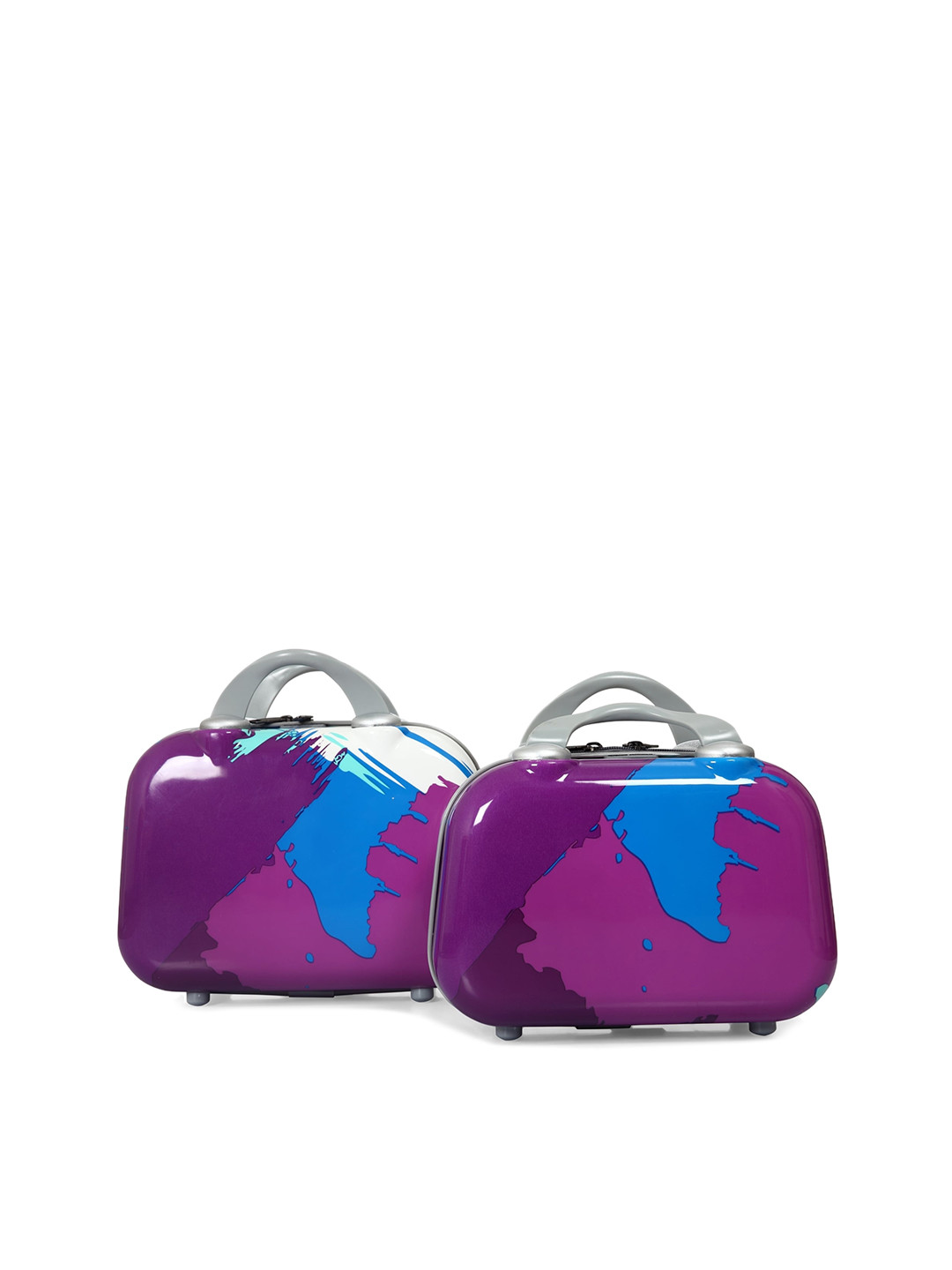 

Polo Class Set Of 2 Printed Hard-Sided Cabin Vanity Suitcases, Purple