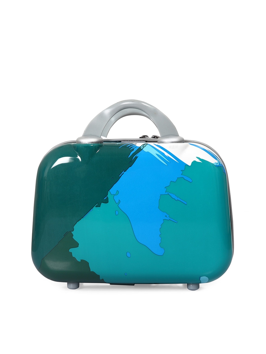 

Polo Class Abstract Printed Hard-Sided Waterproof Polycarbonate Trolley Bag, Blue
