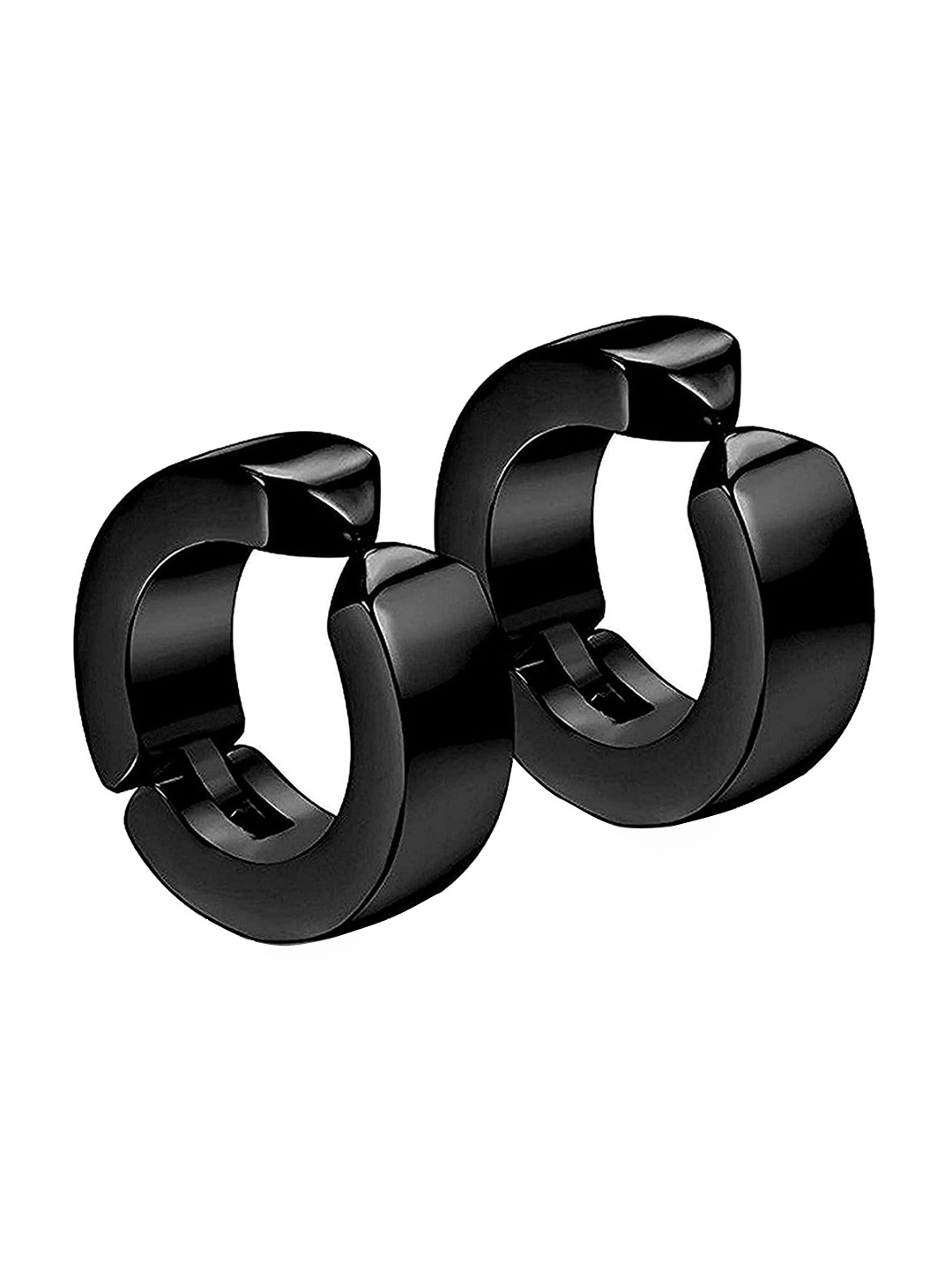 

OOMPH Circular Hoop Earrings, Black