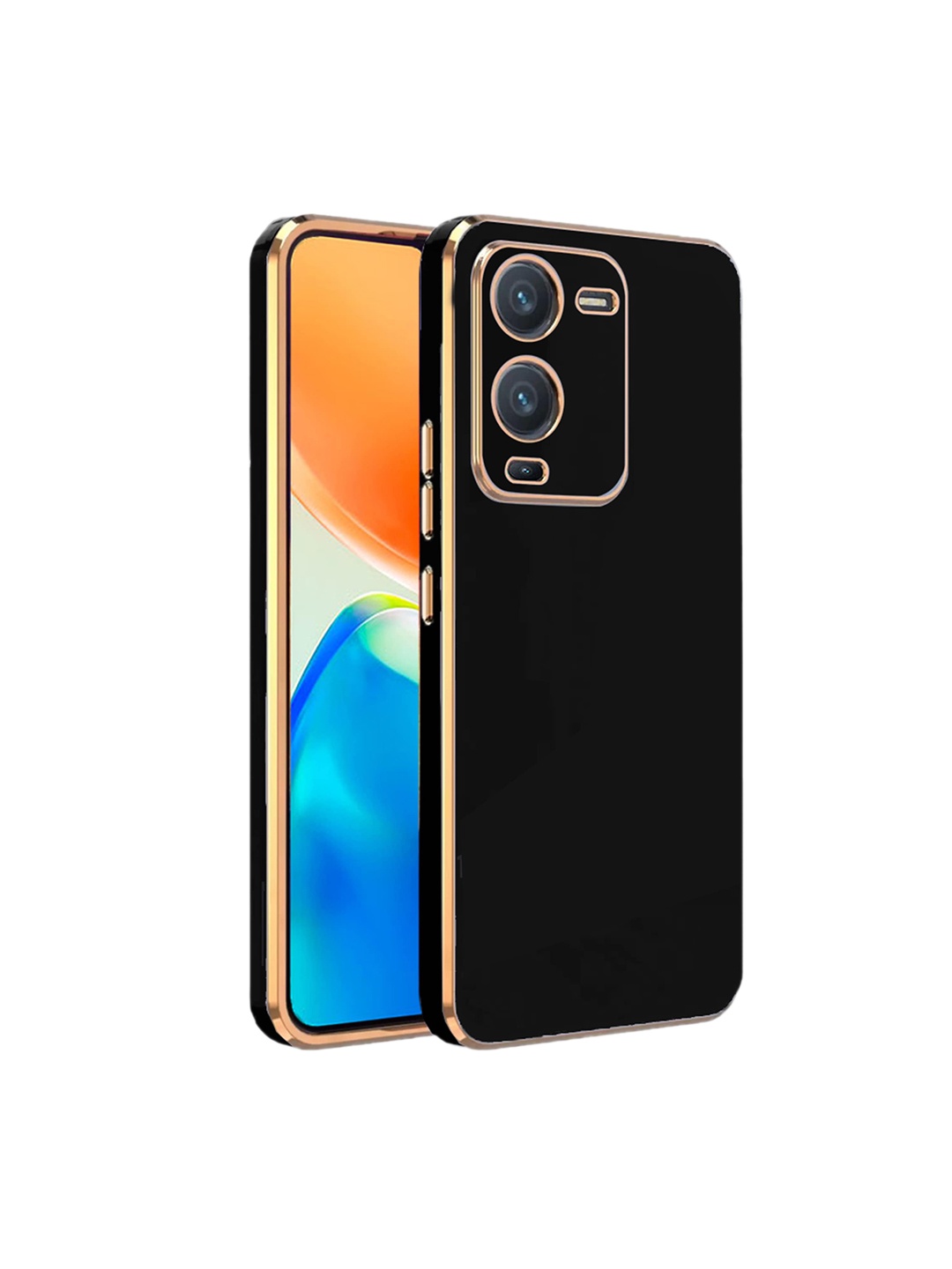 

Karwan Vivo V25 Pro Phone 6D Back Case, Black