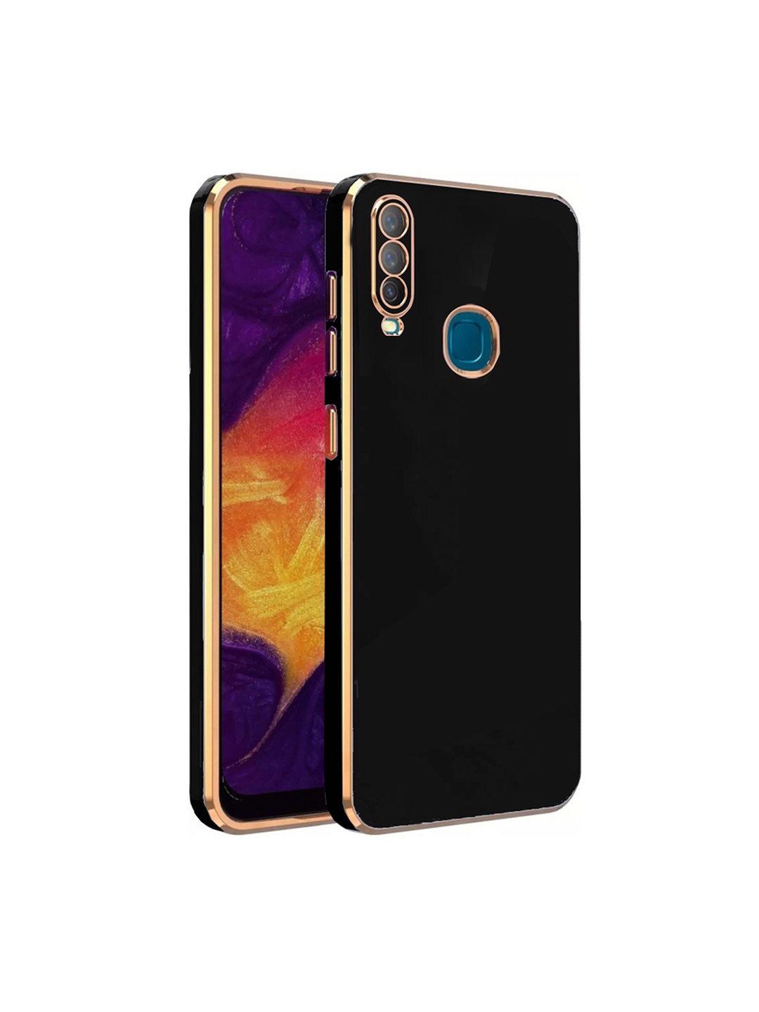 

Karwan Vivo Y15 Phone 6D Back Case, Black