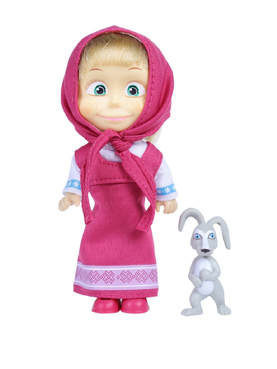 

Masha and The Bear Kids Doll with Animal Gift Set, Pink