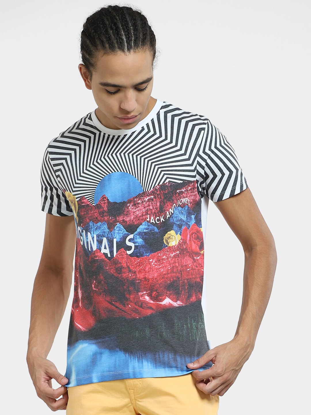 

Jack & Jones Graphic Printed T-shirt, White