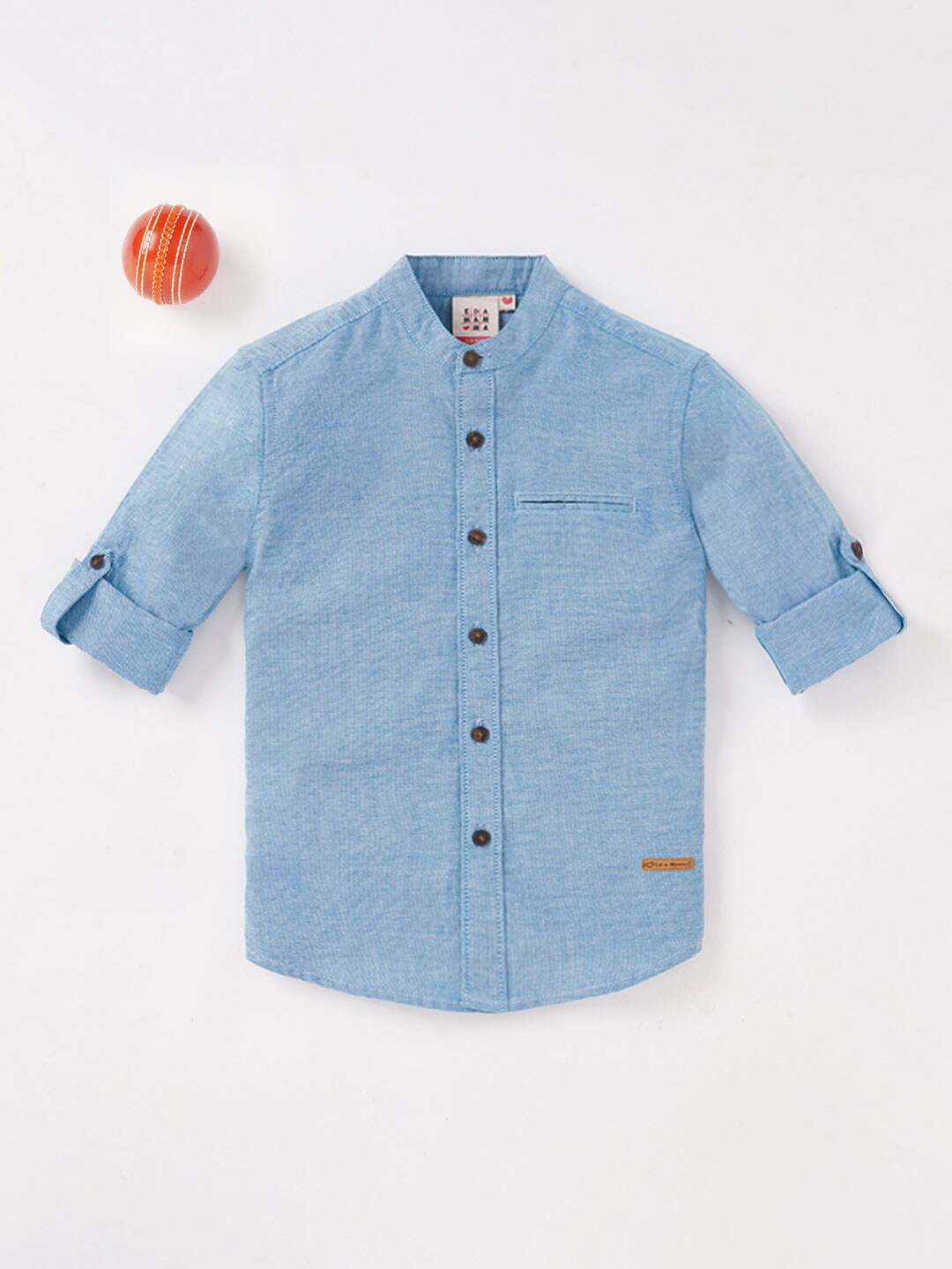 

Ed-a-Mamma Boys Cotton Casual Shirt, Blue