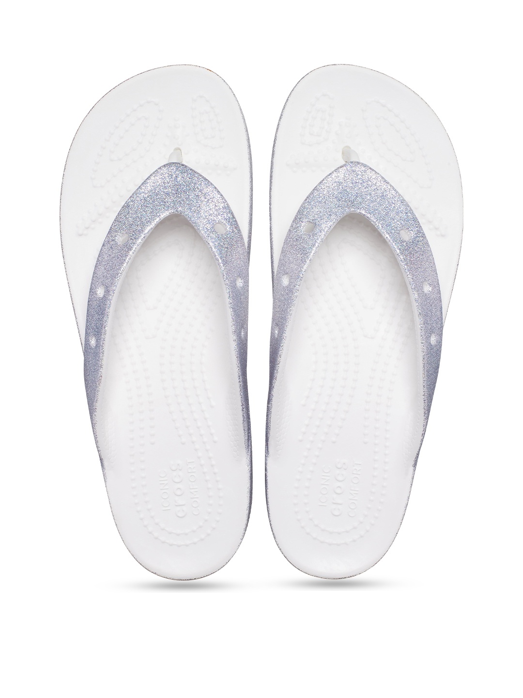 

Crocs Women Self Design Croslite Thong Flip-Flops, White