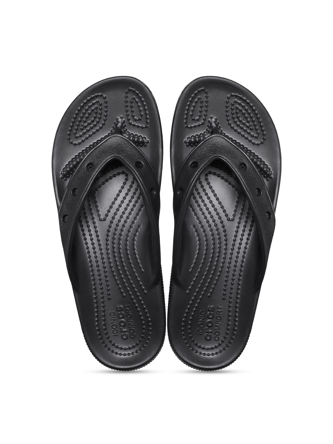 

Crocs Self Design Croslite Thong Flip-Flops, Black