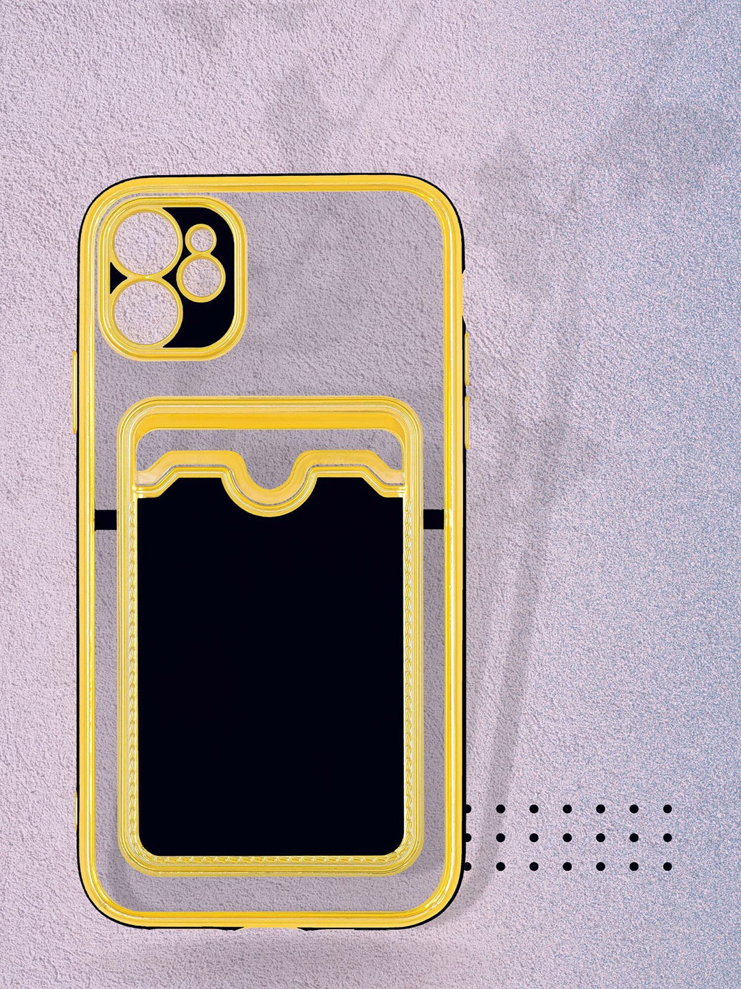 

DOOBNOOB iPhone 11 Phone Back Case With Card Holder, Black