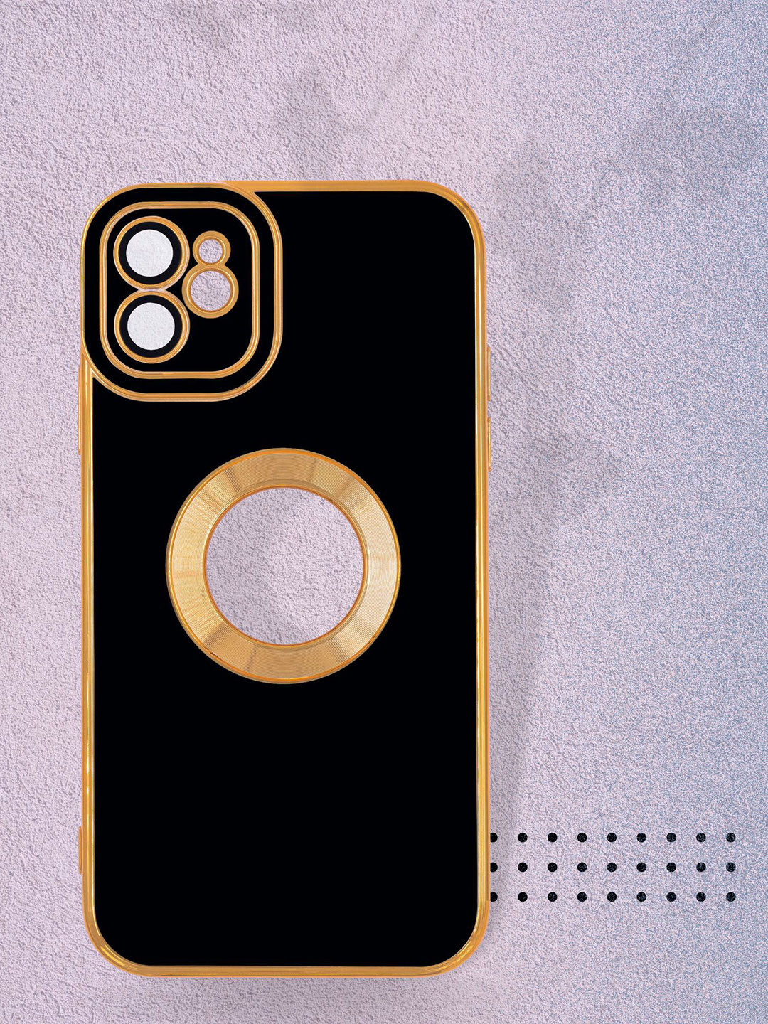 

DOOBNOOB iPhone 13 Soft Electroplated Phone Back Case With Camera Protection, Black