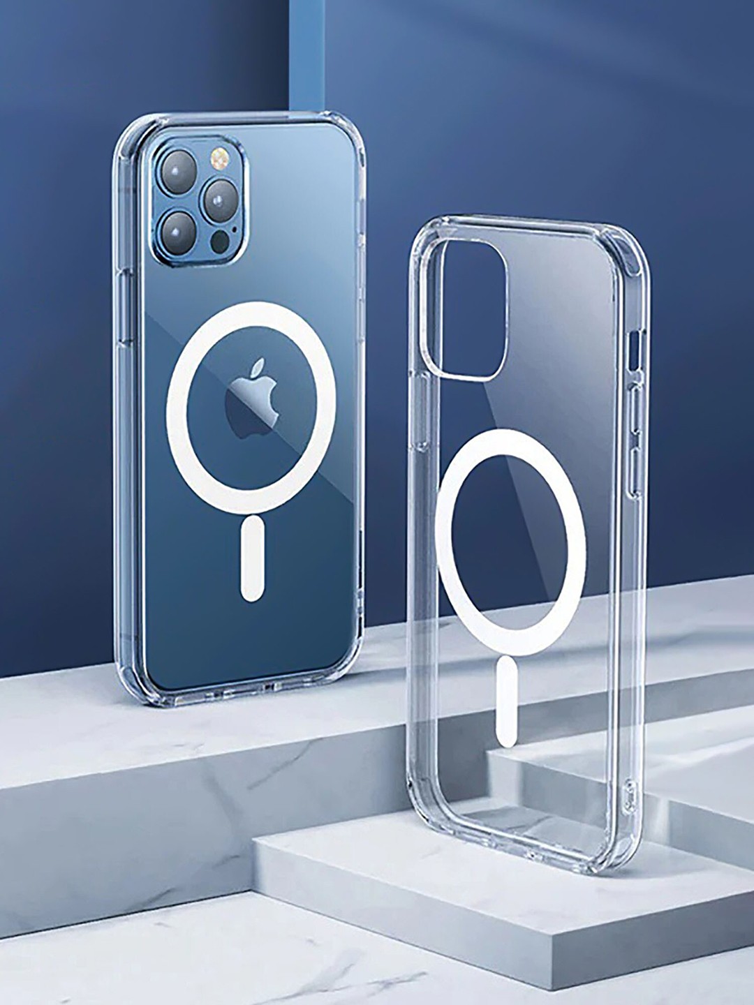 

DOOBNOOB iPhone 13 Mini Original Acrylic Magnetic Wireless Charging Phone Back Case, Transparent