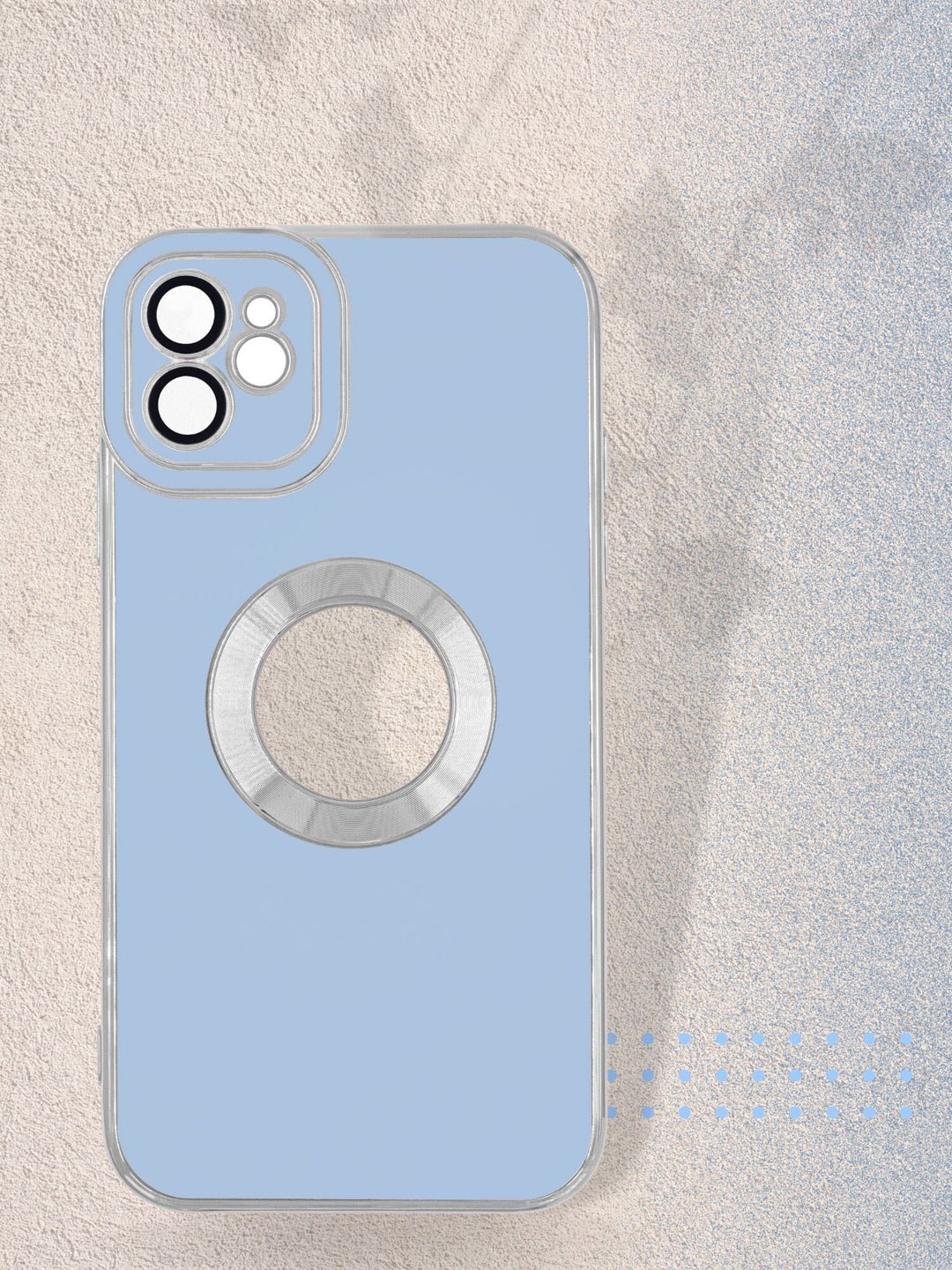 

DOOBNOOB Soft Electroplated With Camera Protection iPhone 13 ProMax Phone Back Cover, Blue