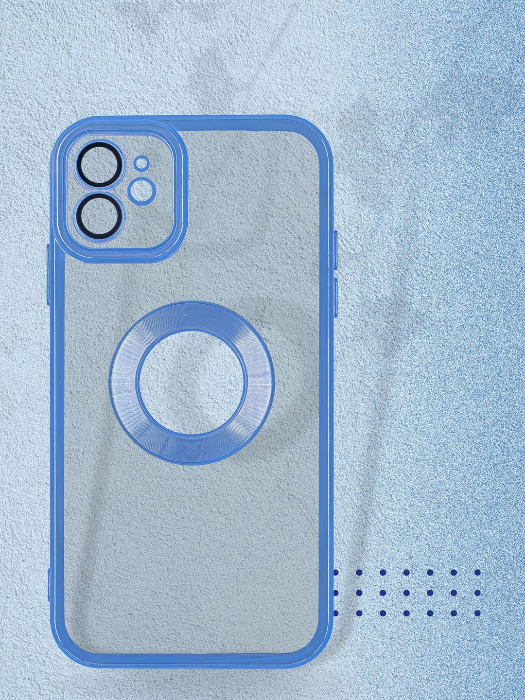 

DOOBNOOB Blue Logo Hole iPhone 11 Silicone Phone Back Case