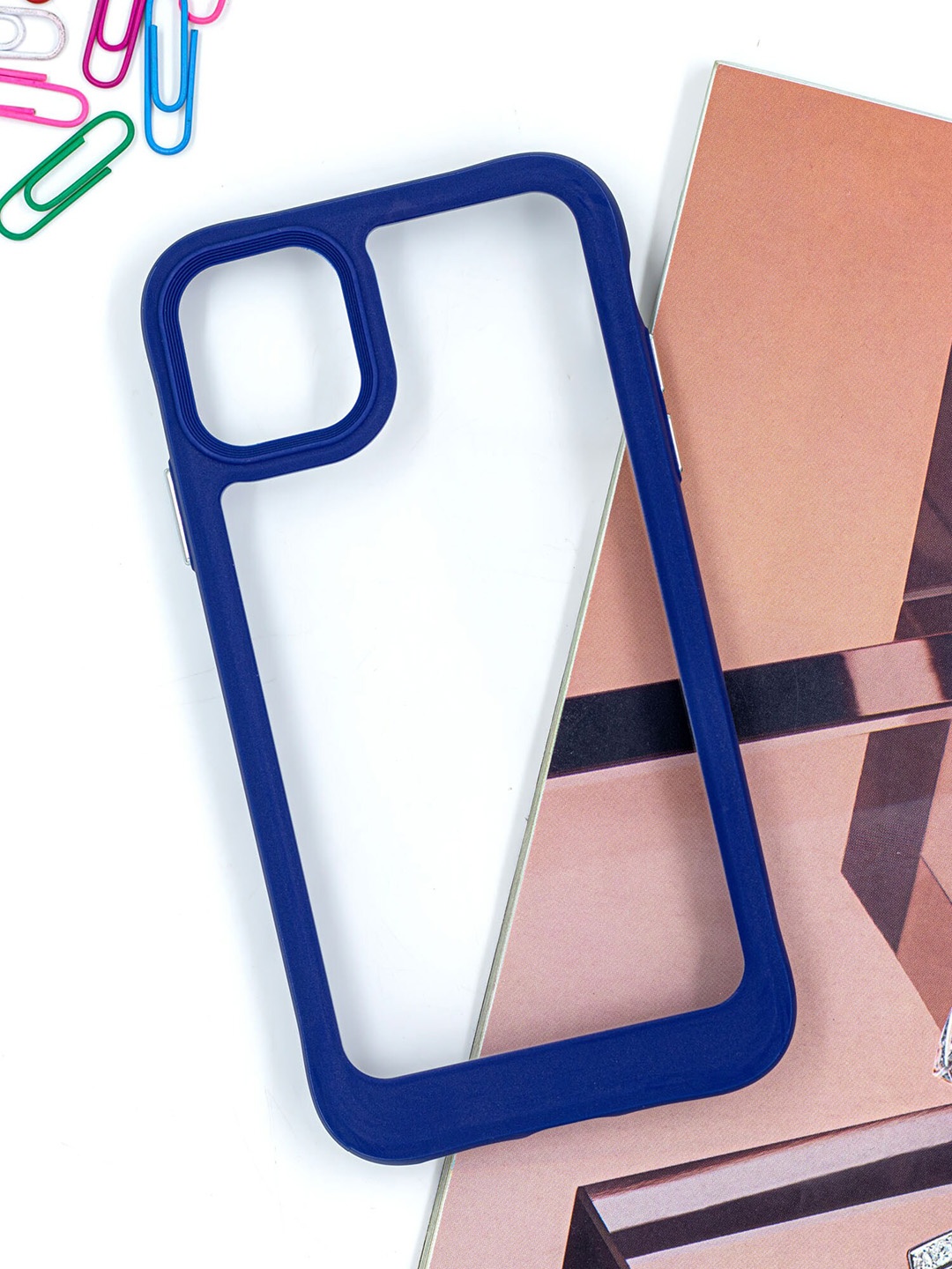 

DOOBNOOB Blue iPhone 13 Pro Silicone Phone Back Case