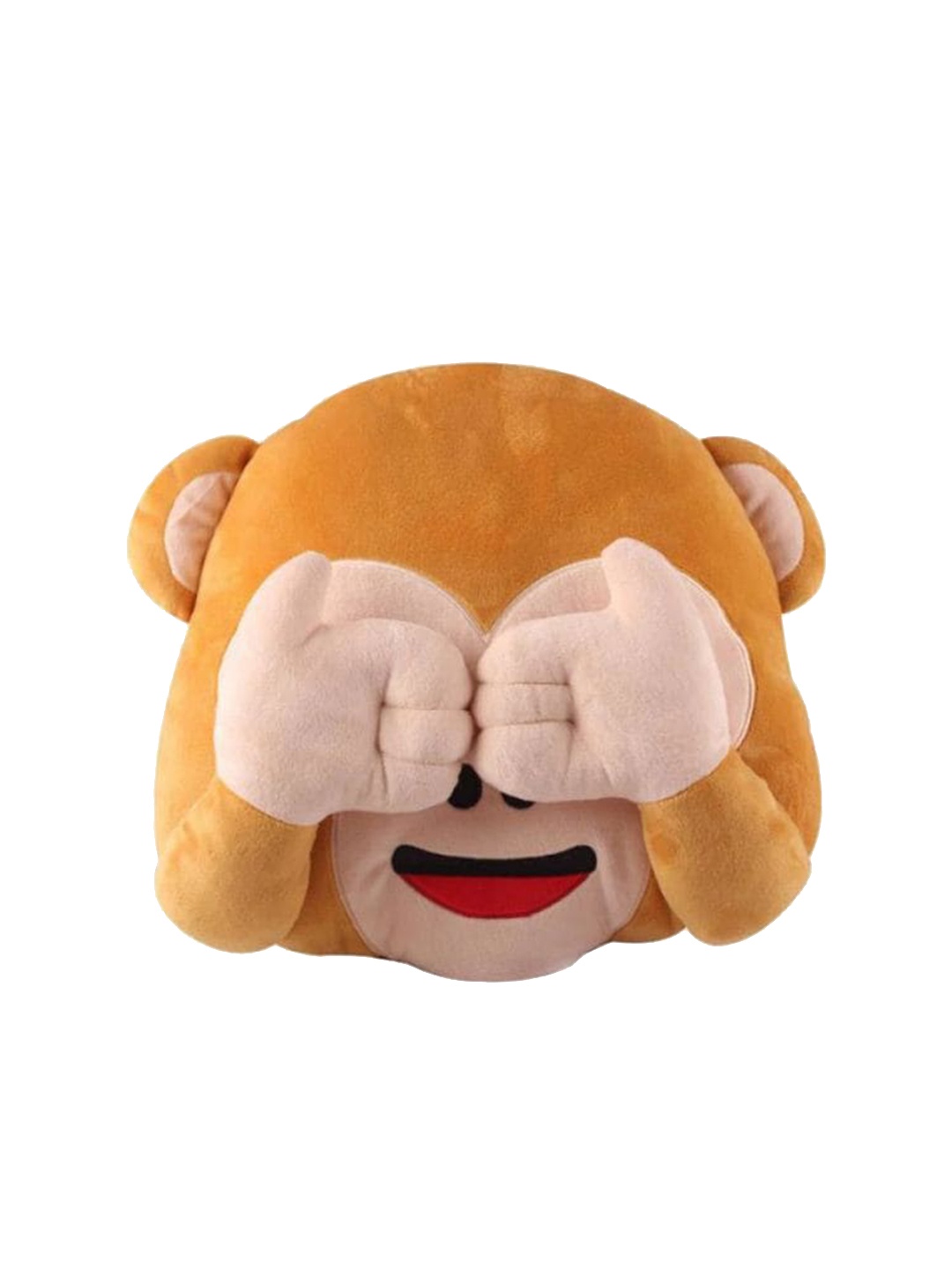 

Frantic Brown & Off White Monkey Soft Stuffed Huggable Non-Toxic Cushion
