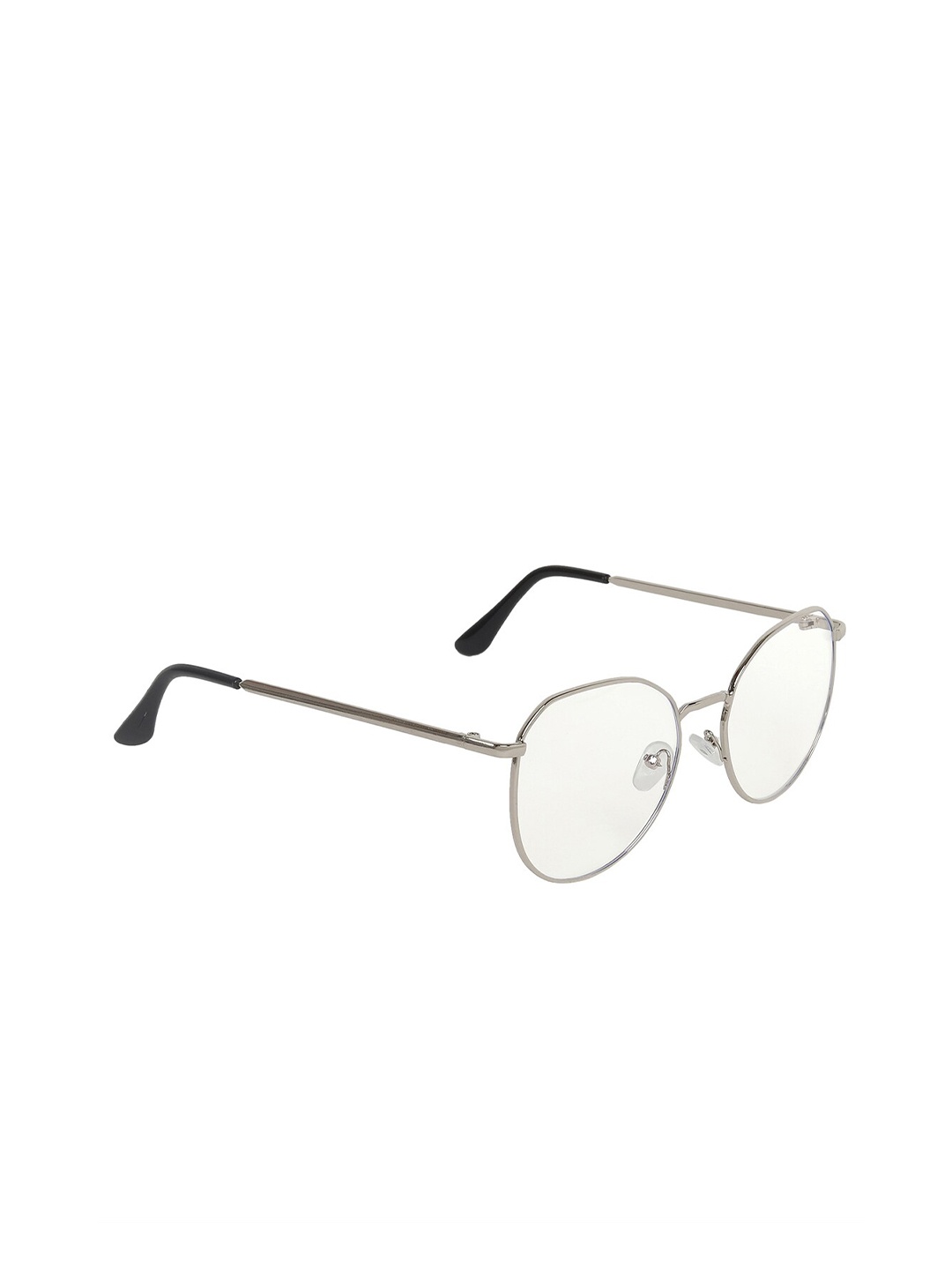 

CRIBA Full Rim Other Sunglasses with UV Protected Lens VCR_HEXA_NIKL-Clear, Transparent
