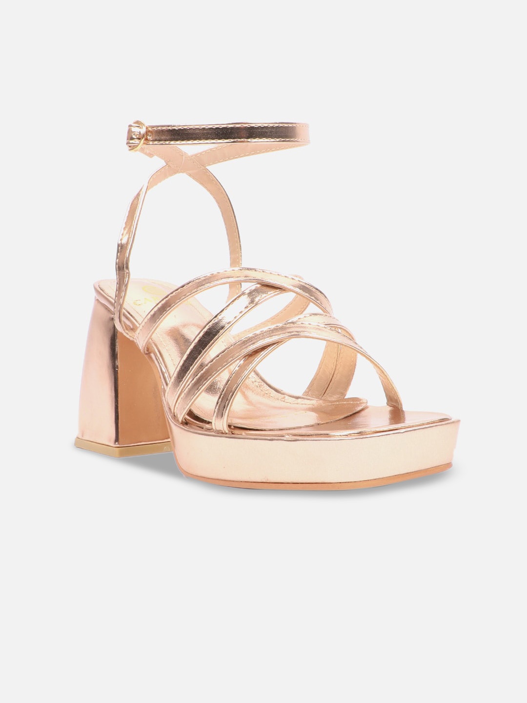 

Carlton London Strappy Platform Heels, Rose gold