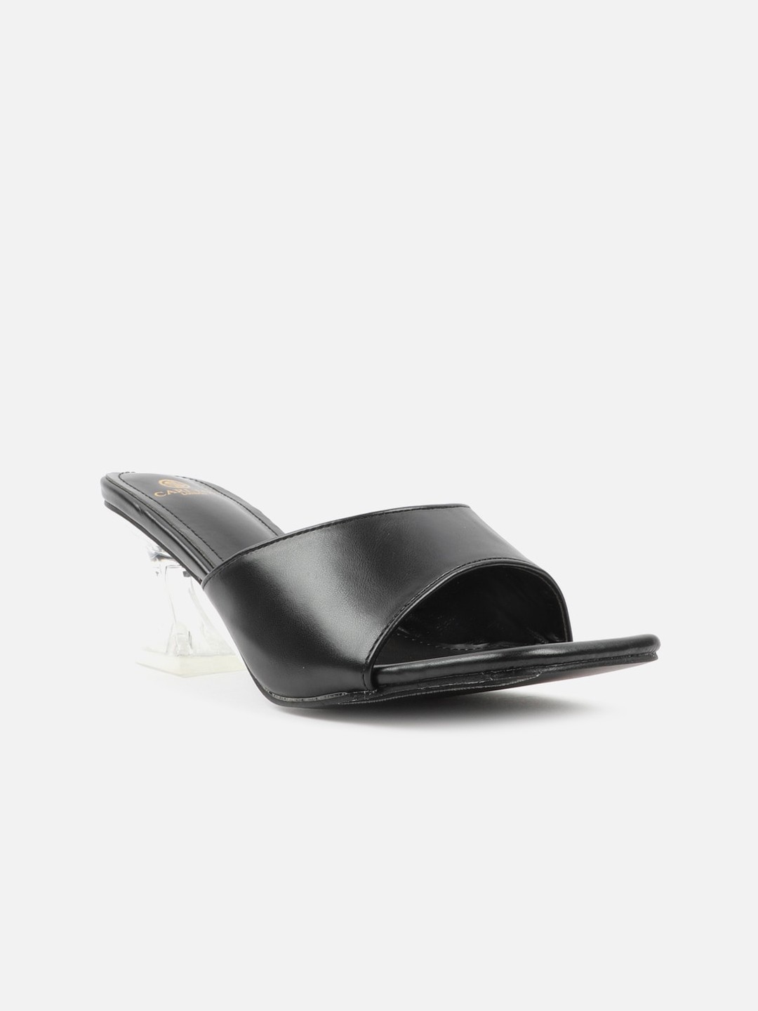 

Carlton London Open Toe Block Heels, Black