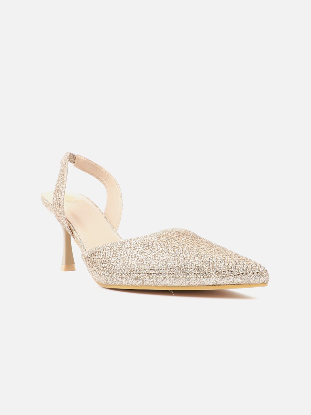 

Carlton London Embellished Slim Heel Mules, Gold