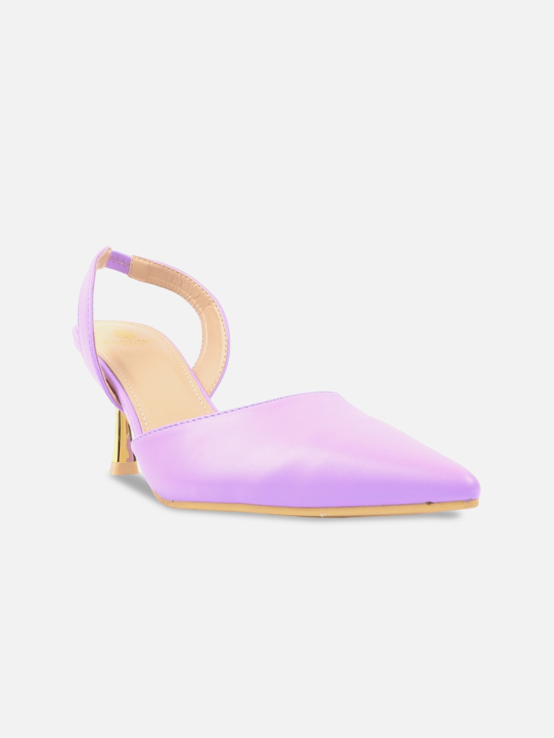 

Carlton London Pointed Toe Slim Heel Mules, Mauve