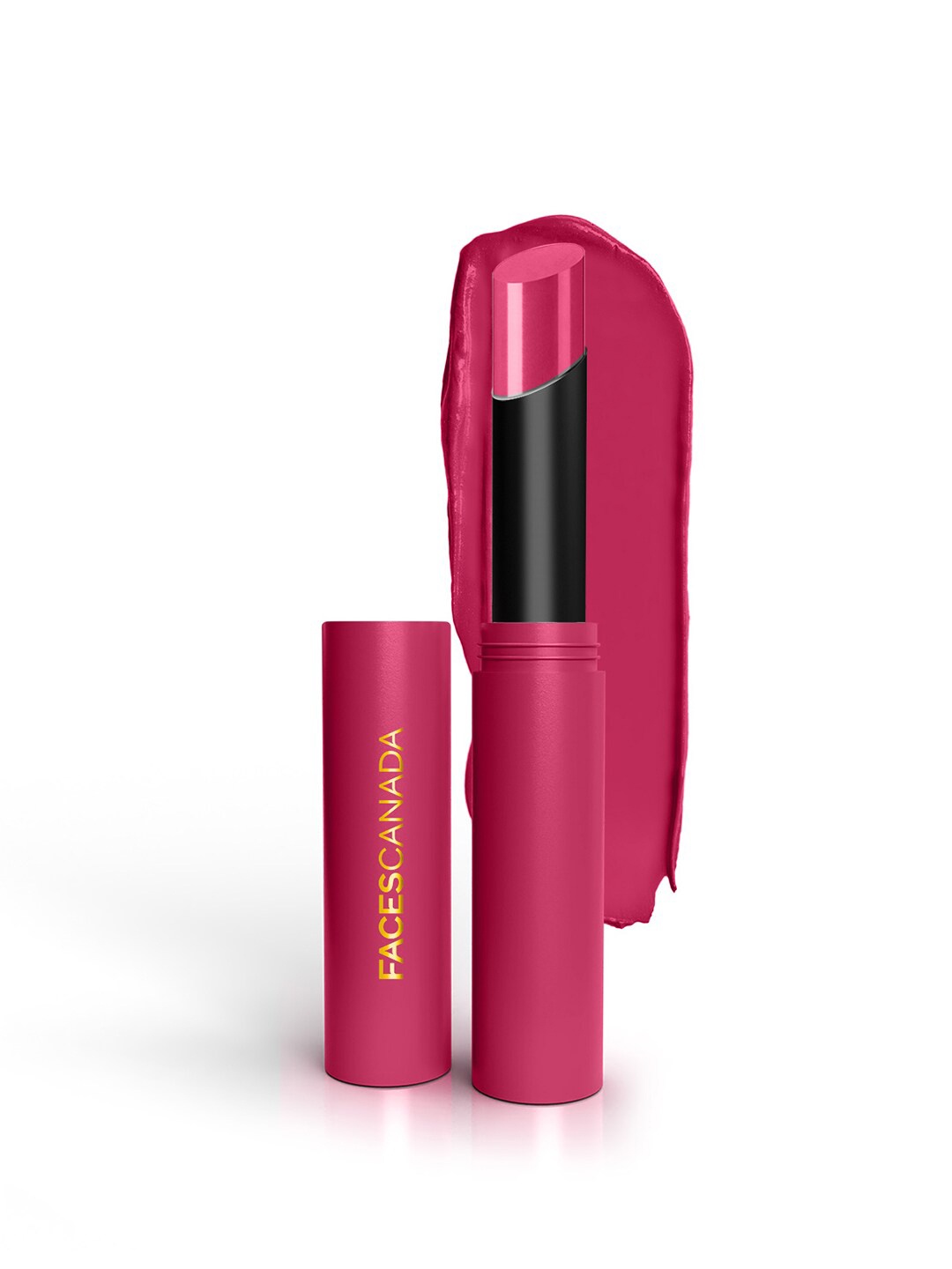 

FACES CANADA 8Hr Long Stay 3-In-1 Primer-Infused Matte Lipstick - Romantic Maroon 01, Pink