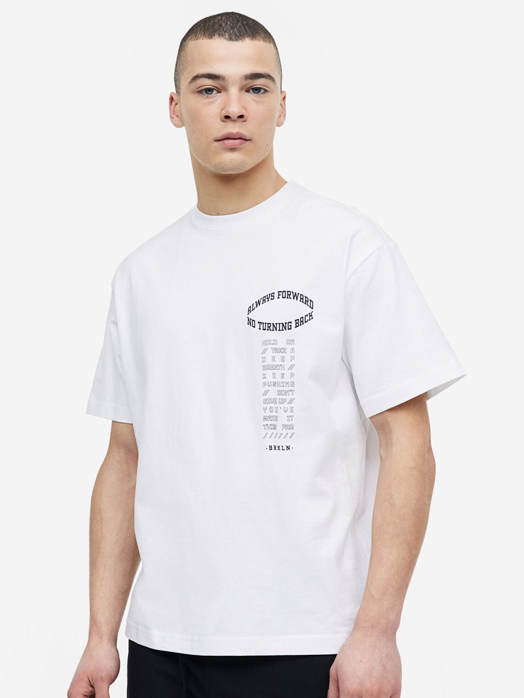 

H&M Men Relaxed Fit Printed T-shirt, Multi