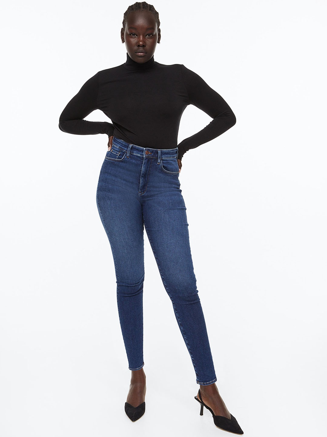 

H&M True To You Skinny High Jeans, Blue