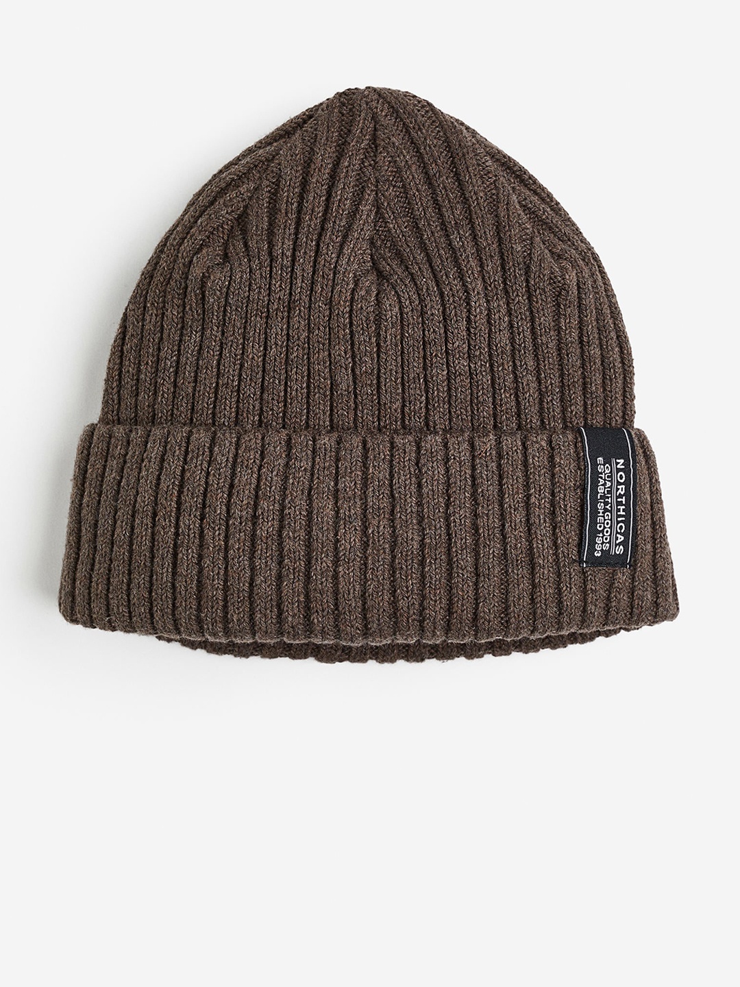 

H&M Men Rib-Knit Hat, Brown