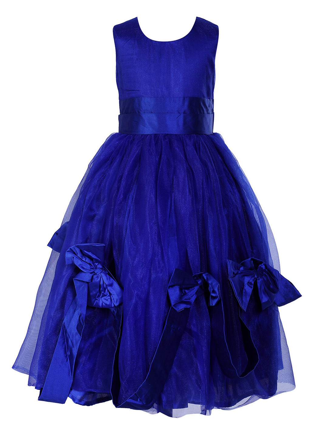 

Samsara Couture Girls Gathered Fit & Flare Maxi Dress, Blue
