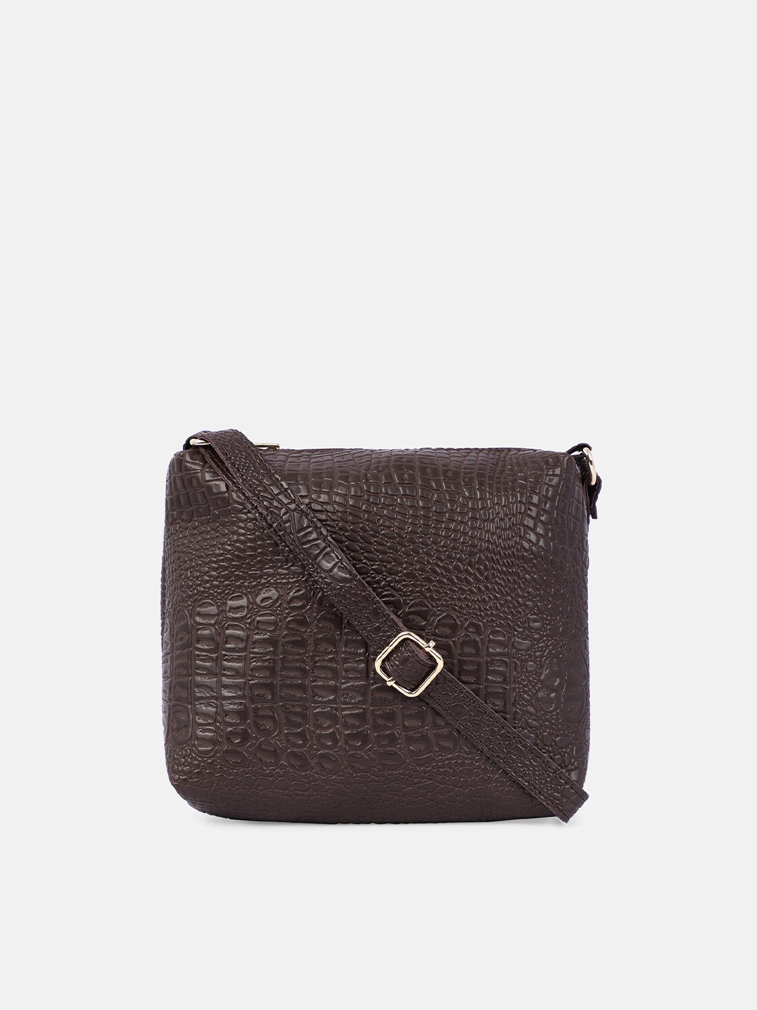 

Bagsy Malone Textured Structured Sling Bag, Brown