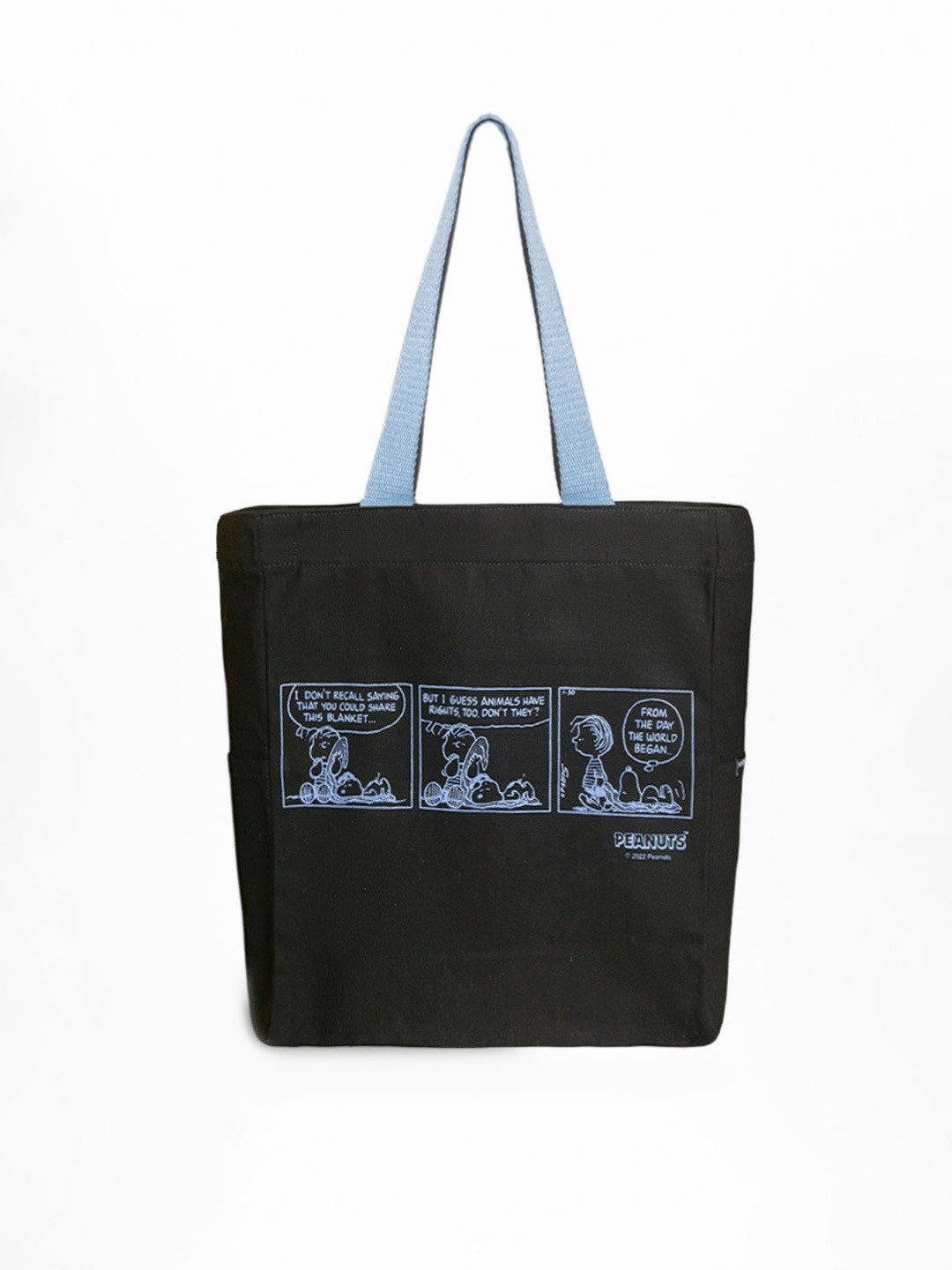 

EcoRight Women Cotton Printed Shopper Tote Bag, Black