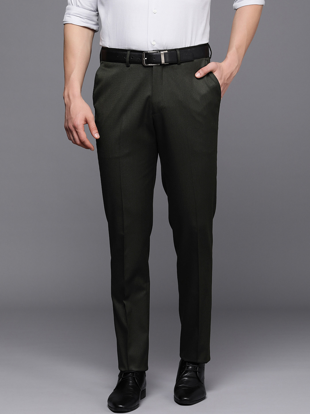 

Theme Smart Slim Fit Formal Trousers, Black