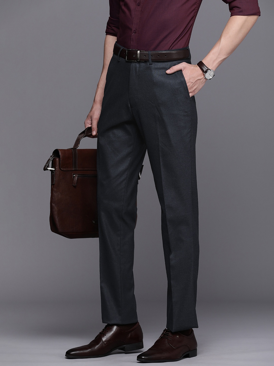

Theme Smart Slim Fit Trousers, Black