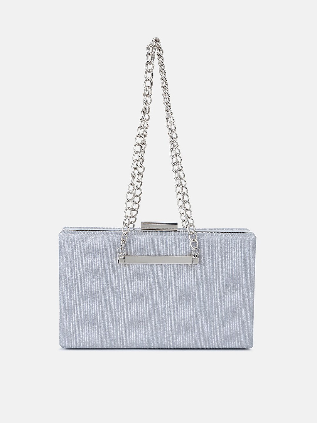 

Kazo Textured Party Sling Bag, Silver