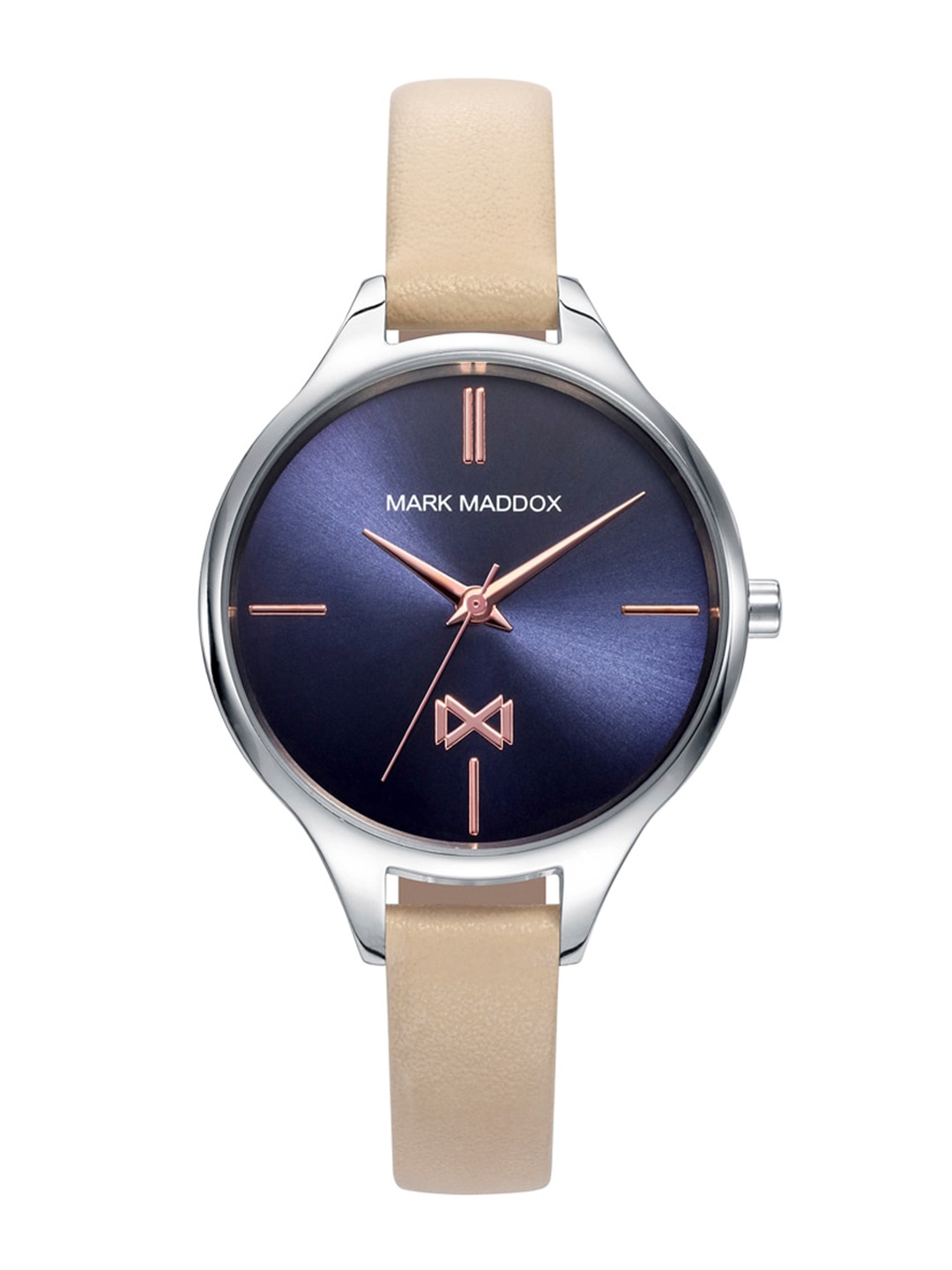 

MARK MADDOX Women Leather Straps Analogue Watch MC7108-37, Blue