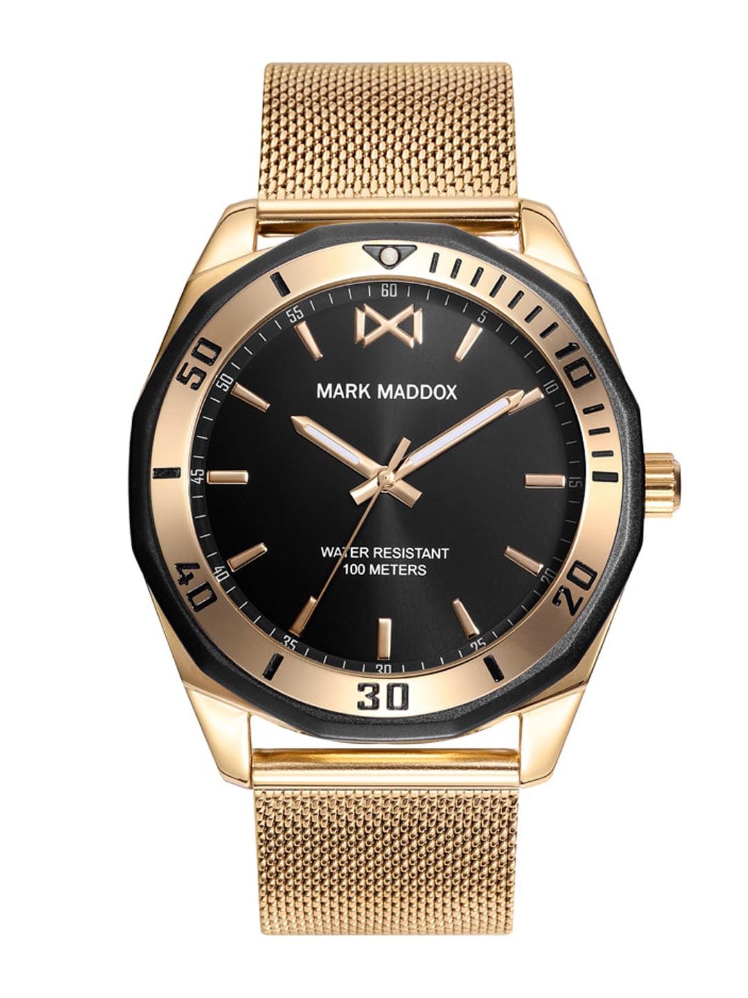 

MARK MADDOX Men Stainless Steel Straps Analogue Watch HM0126-57, Gold