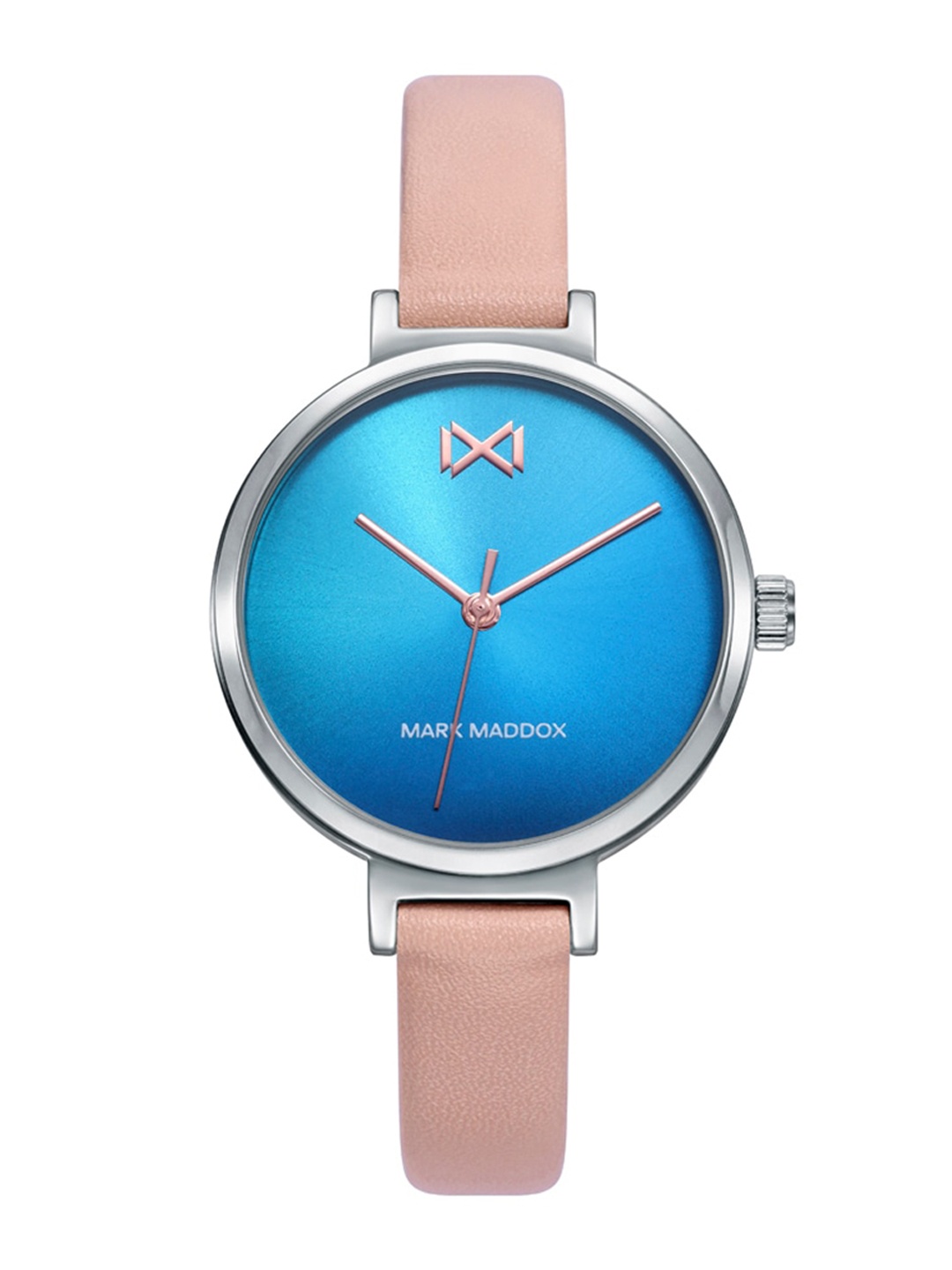 

MARK MADDOX Women Leather Straps Analogue Watch MC7120-60, Blue