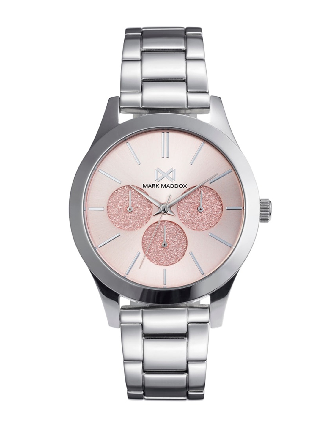 

MARK MADDOX Women Stainless Steel Straps Analogue Watch MM7127-97, Pink