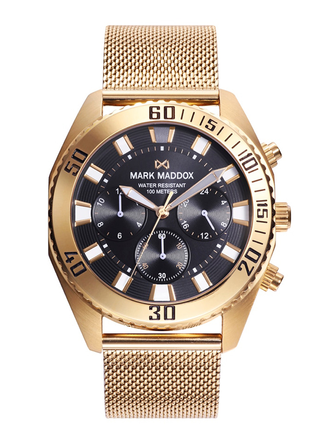 

MARK MADDOX Men Stainless Steel Straps Analogue Watch HM0129-57, Gold