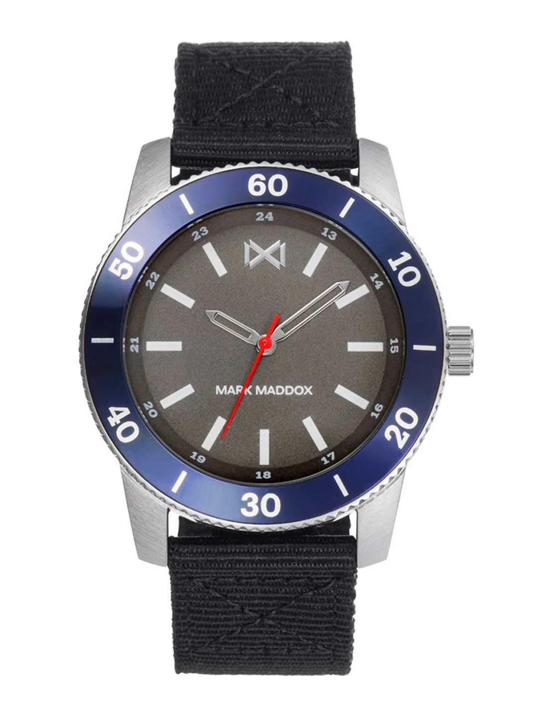 

MARK MADDOX Men Leather Straps Analogue Watch HC7124-46, Grey