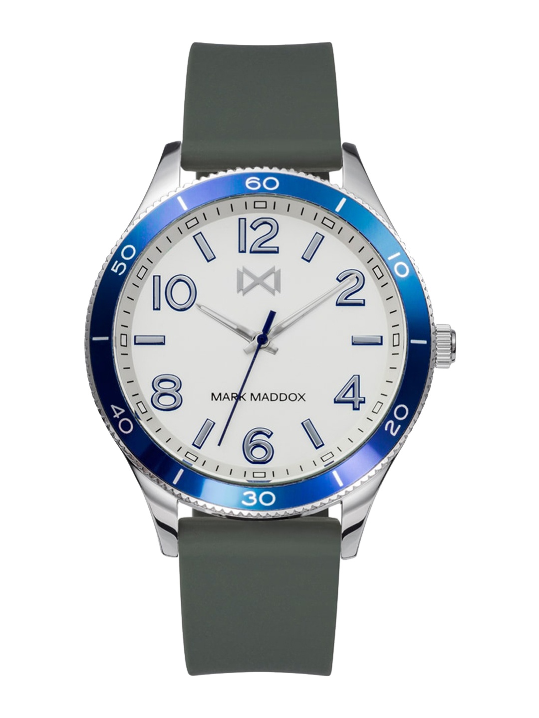 

MARK MADDOX Men Leather Straps Analogue Watch HC7129-04, Olive