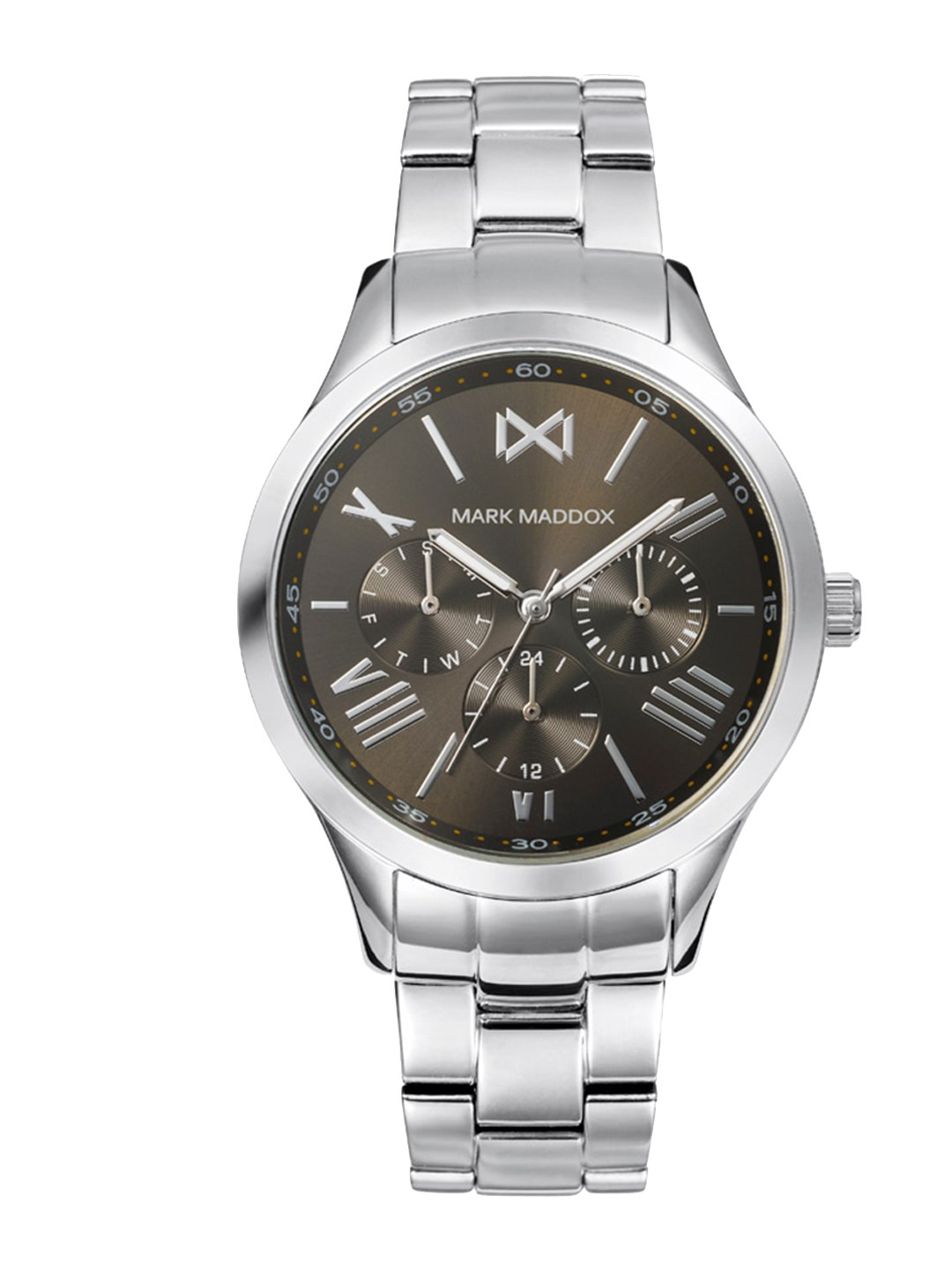 

MARK MADDOX Women Round Dial & Stainless Steel Straps Analogue Watch- MM7123-13, Black