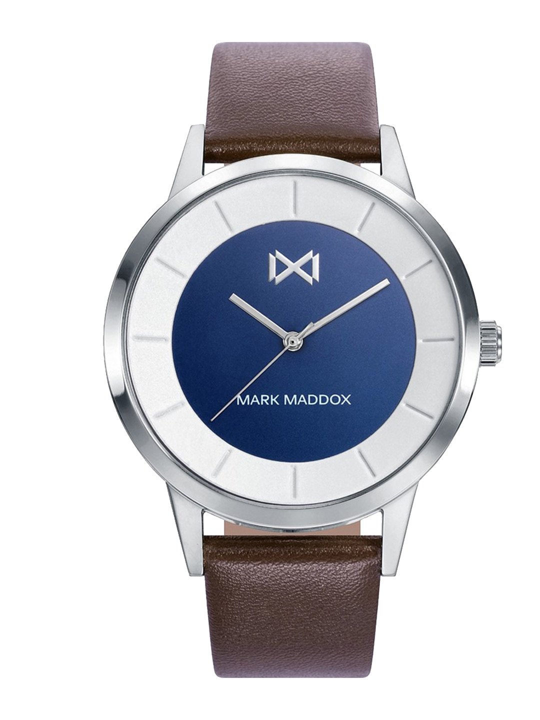 

MARK MADDOX Men Leather Straps Analogue Watch HC7128-07, Grey