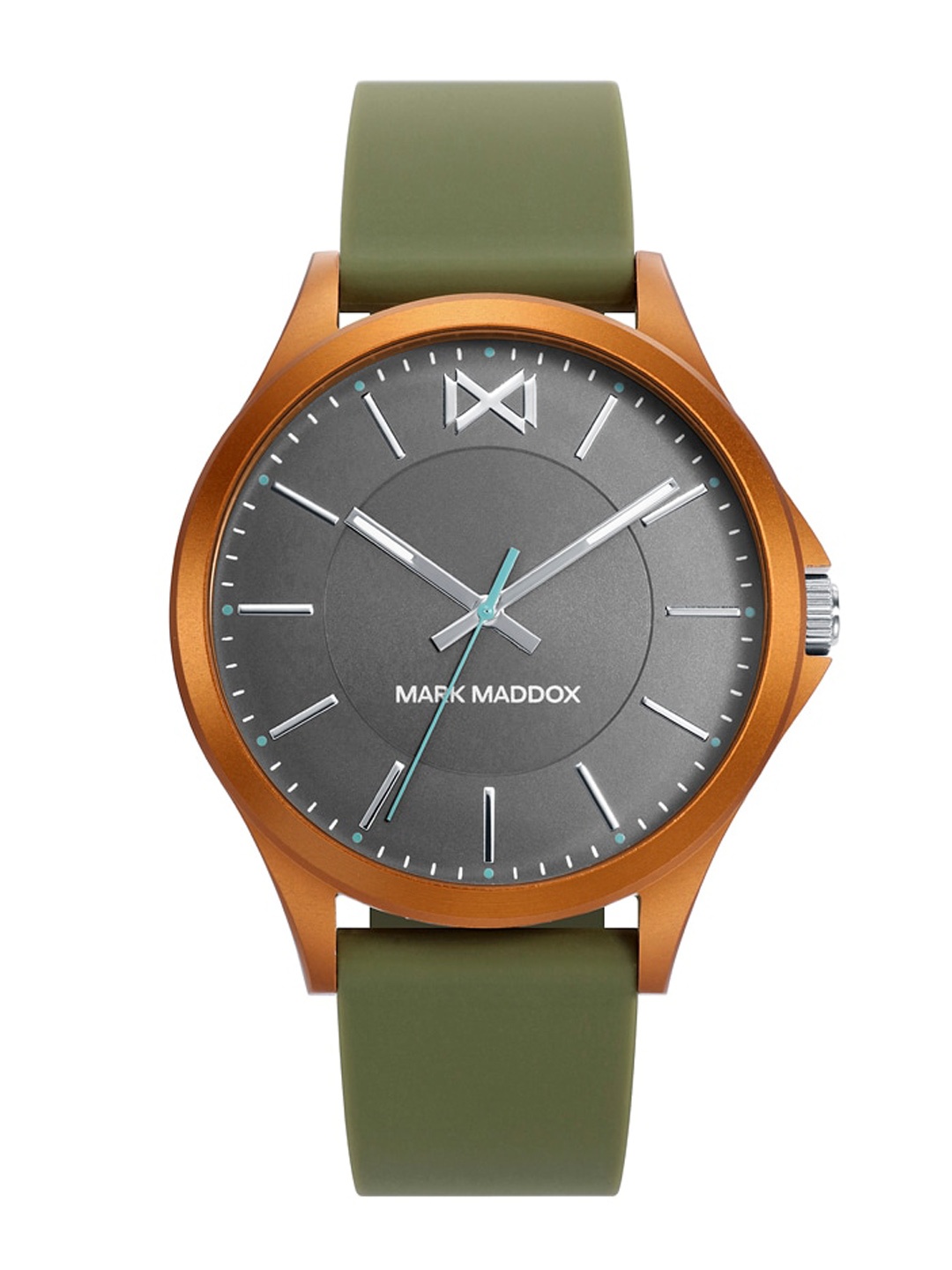 

MARK MADDOX Men Leather Straps Analogue Watch, Grey