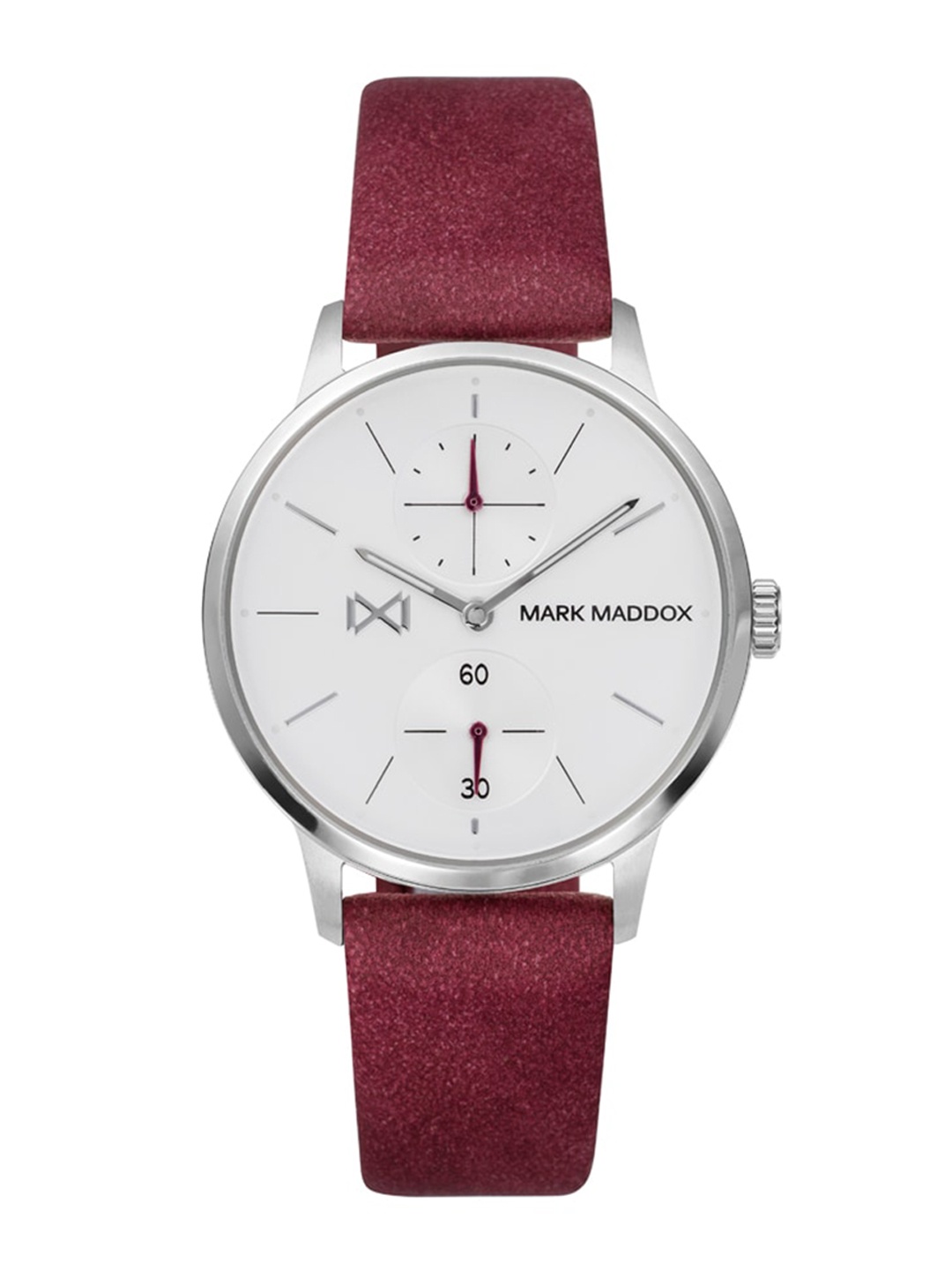 

MARK MADDOX Women Leather Straps Analogue Watch, Silver