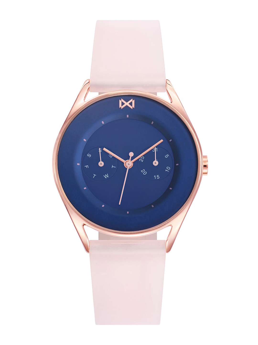 

MARK MADDOX Women Round Dial & Leather Straps Analogue Watch- MC7105-37, Pink