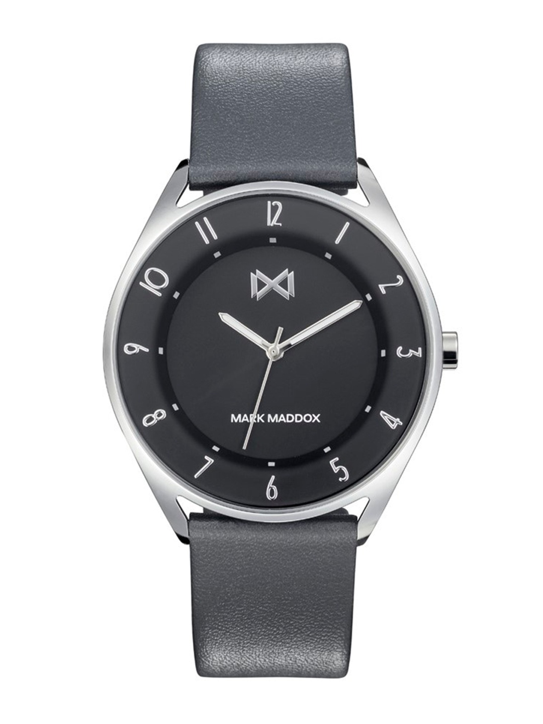 

MARK MADDOX Men Round Dial & Leather Straps Analogue Watch- HC7112-55, Black